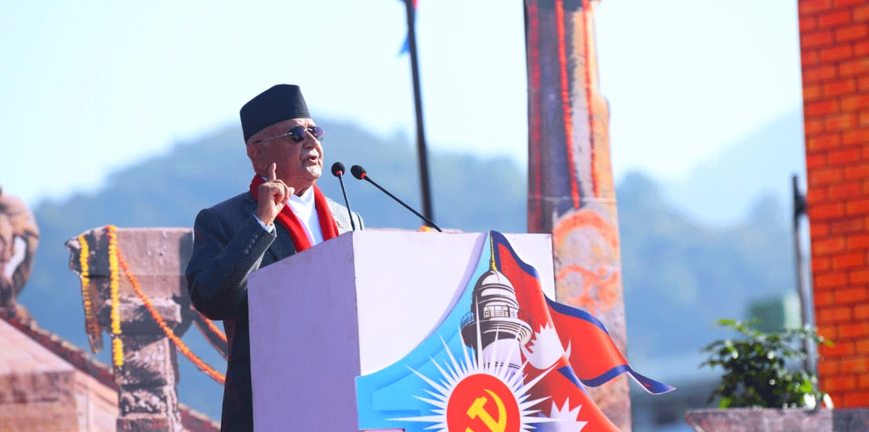 ‘हाम्रो राजनीति केवल सत्ता बदल्ने होइन, सुरक्षाको अनुभूति दिने राजनीति हो’: ओली