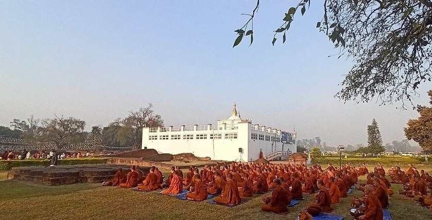 लुम्बिनीमा एकैदिन ५ सय कुलपुत्रलाई भिक्षु बनाइयो