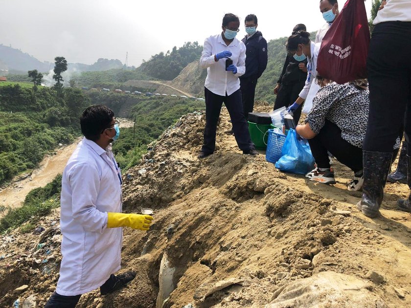 ल्याण्डफिल साइटमा फोहोरको गन्धभन्दा बढी मिथेन ग्याँसको गन्ध