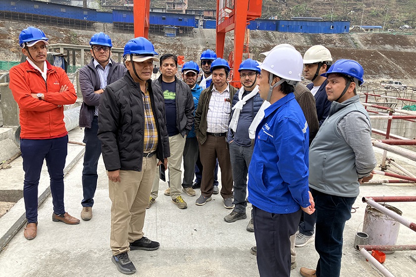 मध्यभोटेकोसी जलविद्युत आयोजनाको प्रगति ९५ प्रतिशत