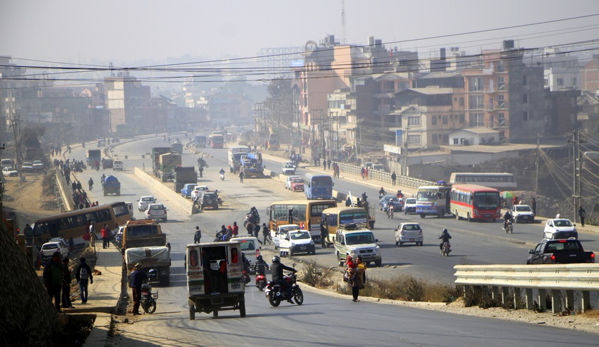 कोटेश्वर-कलंकी सडकखण्डमा पनि लेन प्रयोगको नयाँ नियम