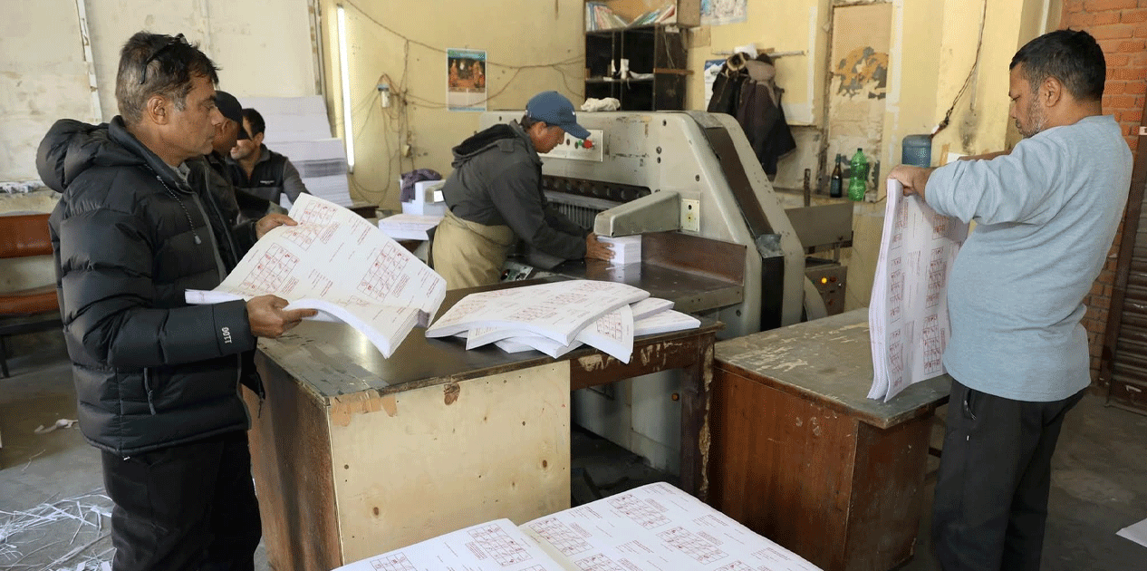 मतपत्र छपाइको काम जारी