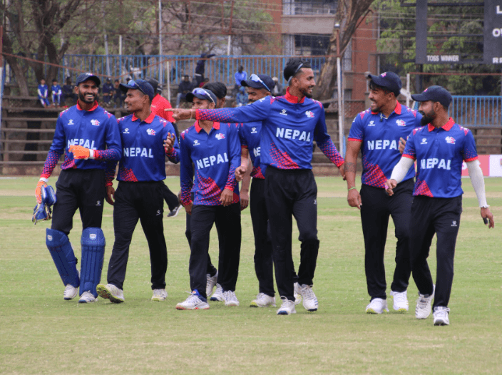 एकदिवसीय क्रिकेट शृङ्खला : यूएईसँग खेल्दै नेपाल