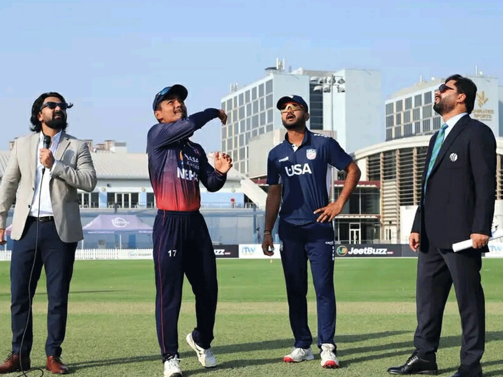 अमेरिकाविरुद्ध नेपालले पहिला ब्याटिङ गर्दै