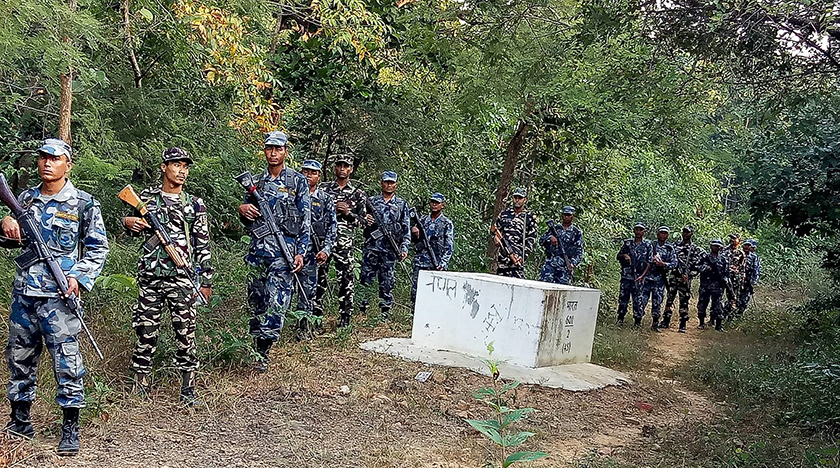 नेपाल-भारत सीमामा संयुक्त सुरक्षा गस्ती