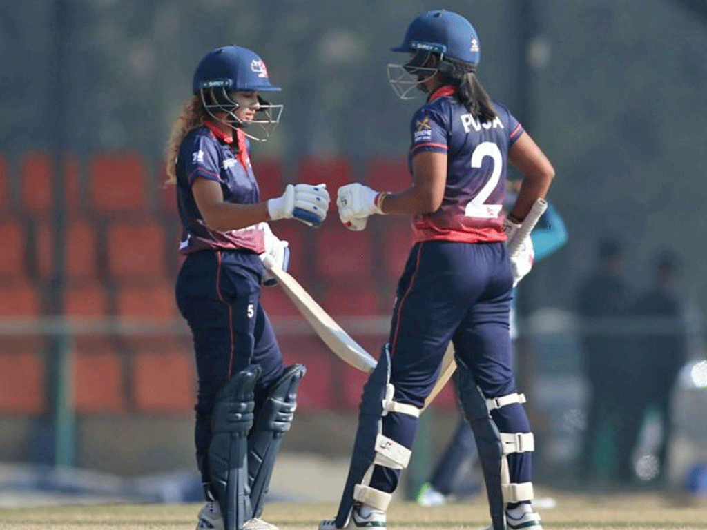 नेपालले थाइल्यान्डलाई दियो १२३ रनको लक्ष्य