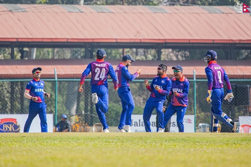 नेपाल र युएईबीचको बाँकी फाइनल खेल सुरु