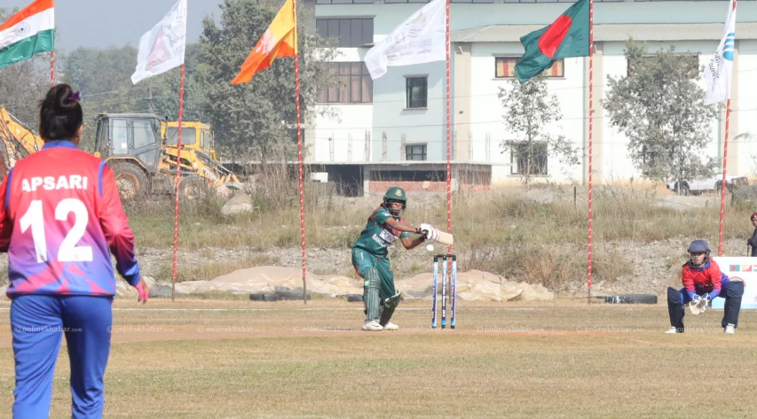 महिला क्रिकेटमा नेपाल बङ्गलादेशसँग १० विकेटले पराजित