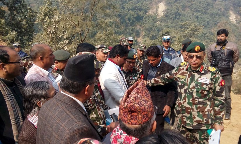 सेनाद्वारा निर्माण भइरहेको द्रुतमार्गको प्रगति सन्तोषजनक