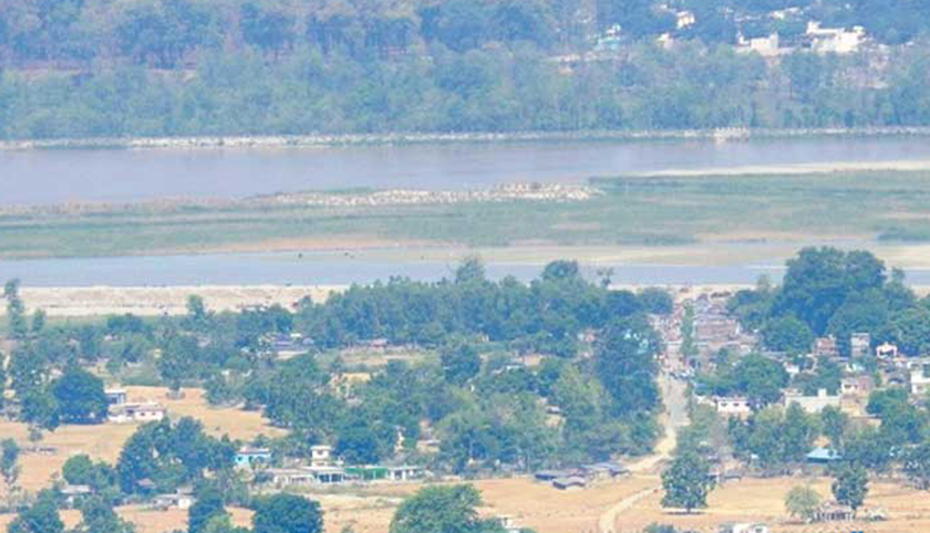 महाकालीमा गैरकानुनी रूपमा निर्माणाधीन तटबन्ध रोक्न भारतद्वारा अटेर