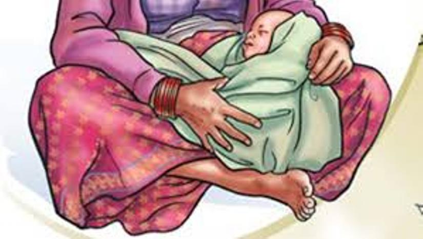 मध्यरातमा १३ दिने नवजात शिशु चोरेर दिल्लीतिर