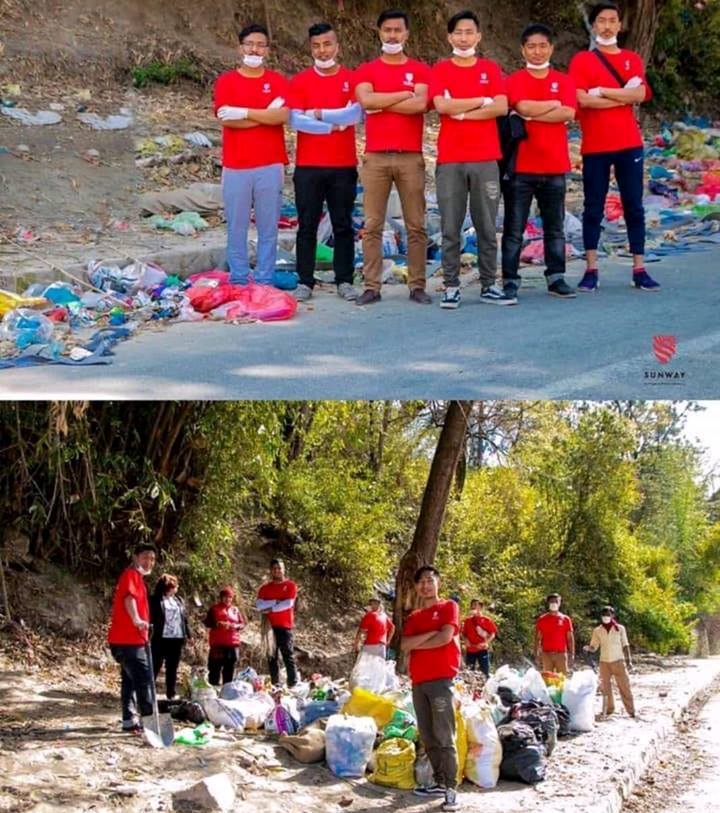 फेसबुकमा #ट्रयासट्याग च्यालेन्ज : फोहोर सफा गरेर फोटो पोस्ट गरौं