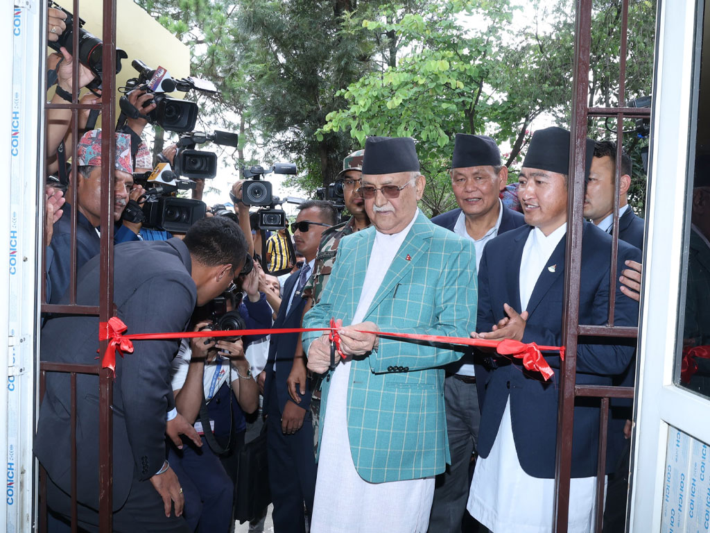 प्रधानमन्त्री ओलीद्वारा ‘नेसनल हाइ पर्फमेन्स सेन्टर’को उद्घाटन