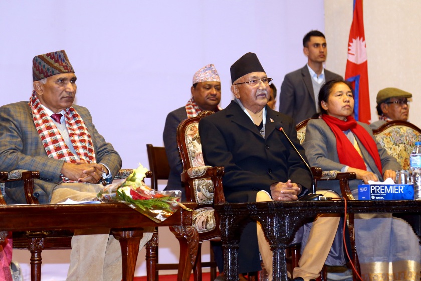 नेकपाले मात्रै न्याय, समानता र समृद्धि दिन सक्छ : प्रधानमन्त्री ओली