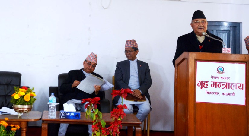 जनतामा अन्योल सिर्जना गर्ने काम भइरहेको छ : प्रधानमन्त्री ओली