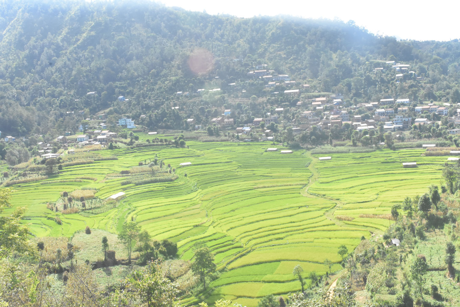 बल्थली गाउँको सुन्दर दृश्य