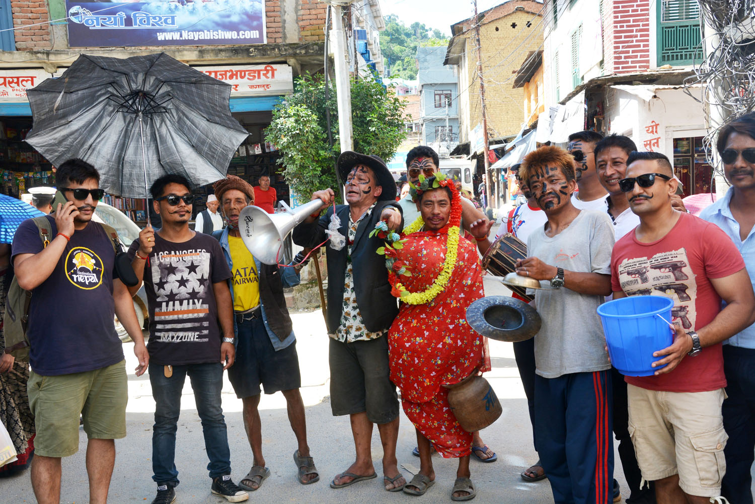 बागलुङ बजारमा प्रदर्शन गरिएको कटुवाल नाच