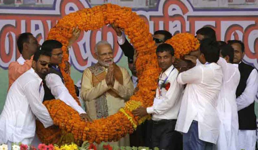 प्रधानमन्त्री मोदीलाई जनकपुरमा अभिनन्दन