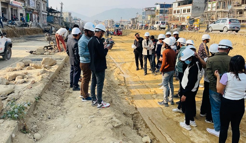 भरतपुरका निर्माणधिन आयोजना ईन्जिनियरिङ विद्यार्थीका लागि प्रयोगात्मक केन्द्र बन्दै