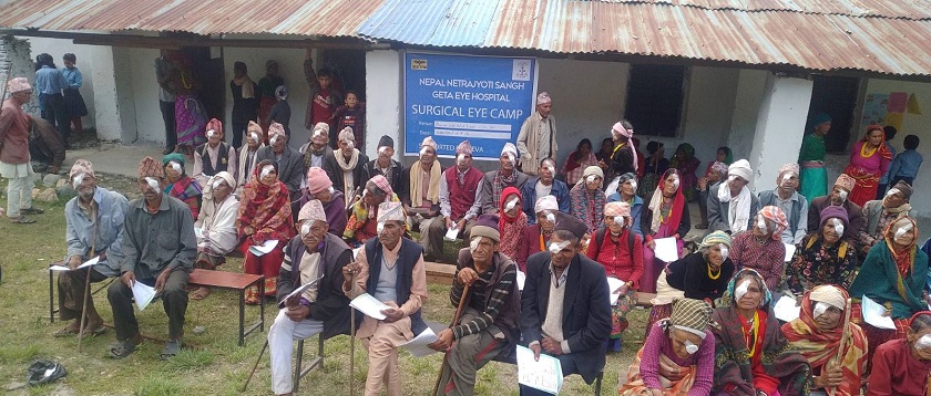 गेटा आँखा अस्पतालको निःशुल्क शिविरमार्फत १८८ जनाको ज्योति फर्कियो