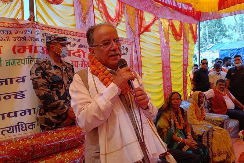 माओवादीले मधेशमा नयाँ रेकर्ड राख्नुपर्छ : प्रचण्ड
