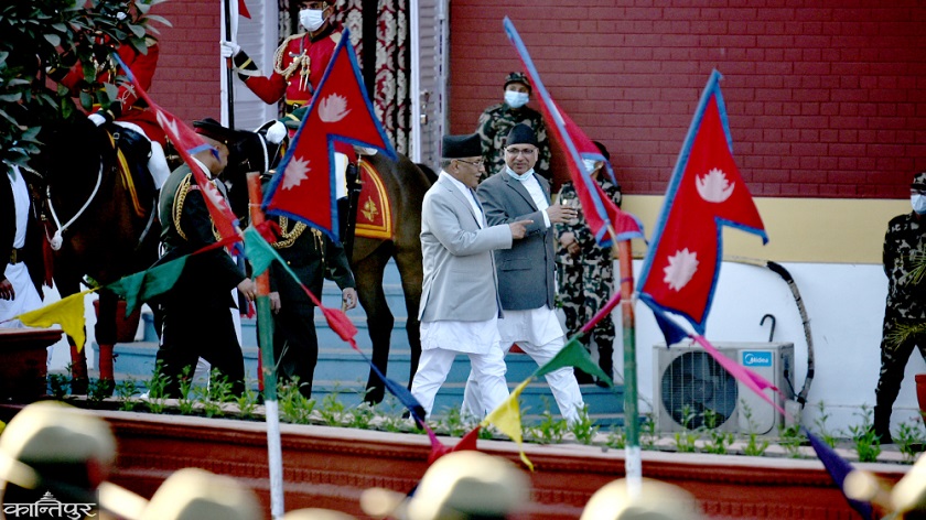 दौरा सुरुवाल लगाएर शीतल निवास पुगे प्रचण्ड