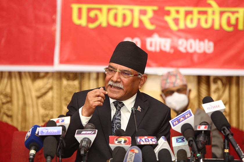 Big political crisis evolving in the nation: Dahal