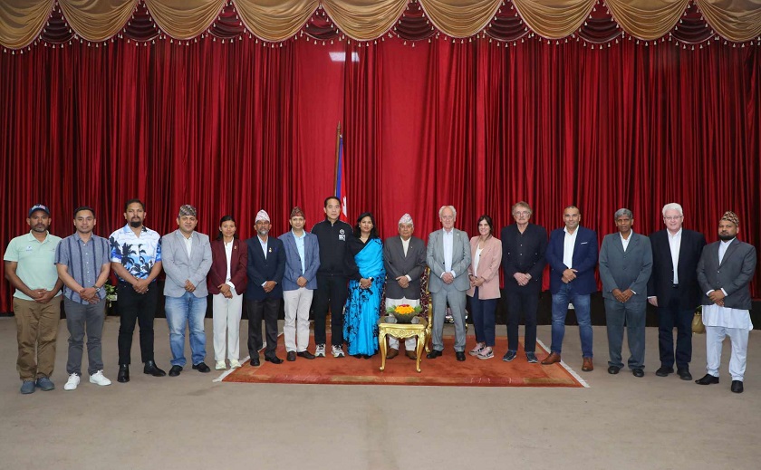 नेपाल खेलकुद र पर्यटनका लागि उर्वर भूमि हो : राष्ट्रपति पौडेल