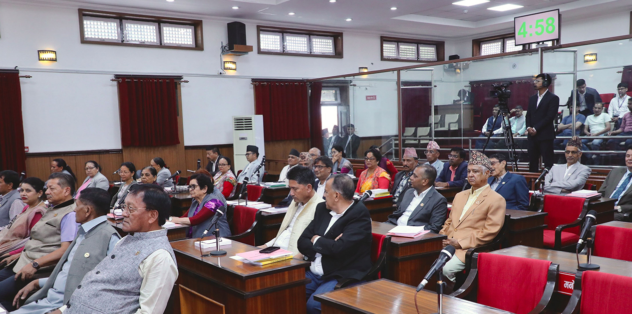 राष्ट्रिय सभा बैठक आधा घण्टाका लागि स्थगन