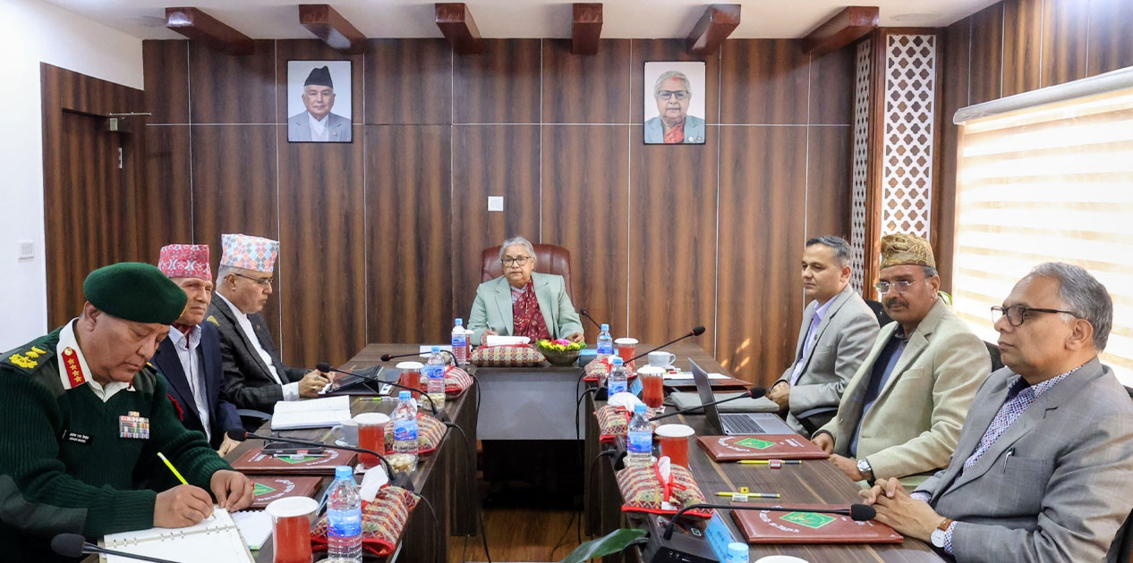 निर्वाचन सुरक्षाबारे राष्ट्रिय सुरक्षा परिषद्को समीक्षा : तयारी पर्याप्त रहेको निष्कर्ष