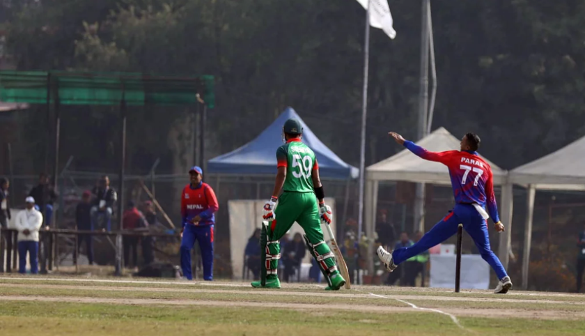 पुरुष क्रिकेटमा नेपाल बंगलादेशसँग पराजित