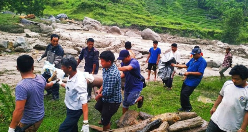 दोर्दी करिडोरमा भीषण बाढी : ११ बेपत्ता, ४ को शव फेला, ७ जनाको उद्धार