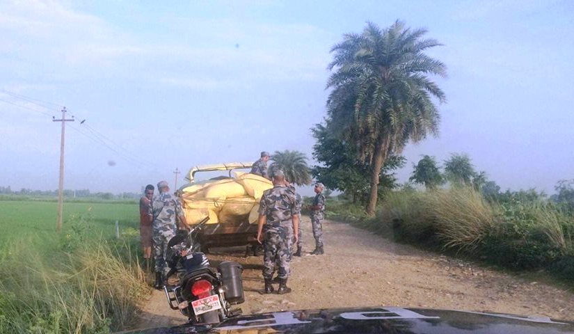 सशस्त्र प्रहरीले समात्यो भारततर्फ चोरीनिकासी हुँदै गरेको तेइस क्वीण्टल मरिच