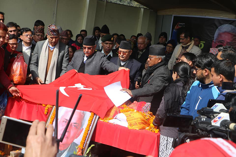पूर्वउपप्रधानमन्त्री अधिकारीको राजकीय सम्मानका साथ अन्येष्टि गरिने