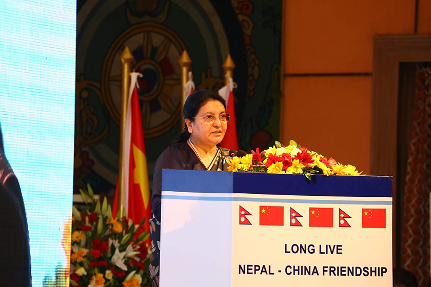 नेपाली जनताले केरुङ लुम्बिनी रेलमार्ग हेर्न चाहेका छन् : राष्ट्रपति भण्डारी (सम्बोधनको पूर्णपाठसहित)