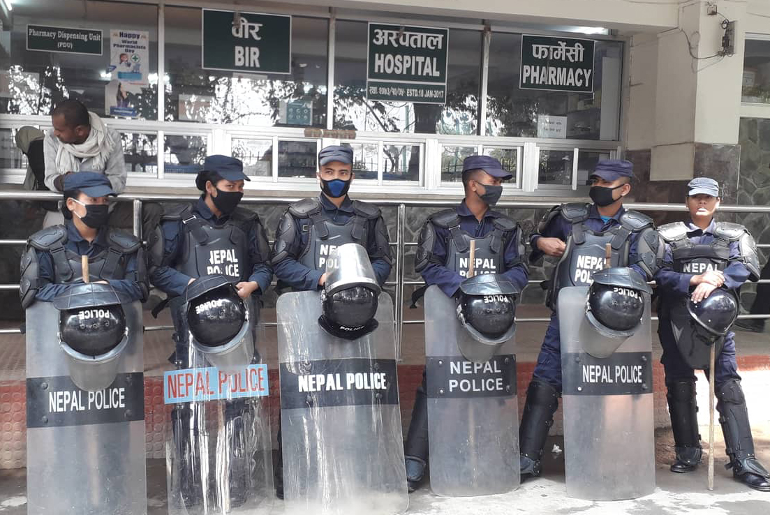 प्रहरी क्याम्प बन्यो वीर अस्पताल