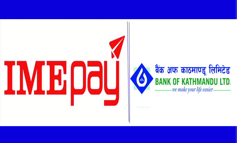 Bank of Kathmandu onboard IME pay wallet