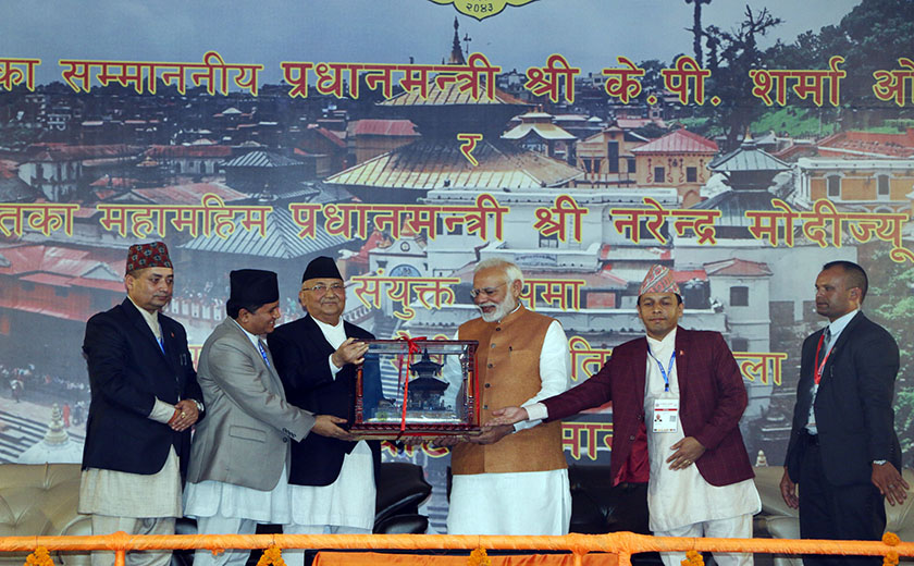 धर्मशाला उद्घाटनपछि मोदीले भने– ‘नेपालको लुम्बिनीले गौतम दियो भारतको बोधगयाले बुद्ध दियो’