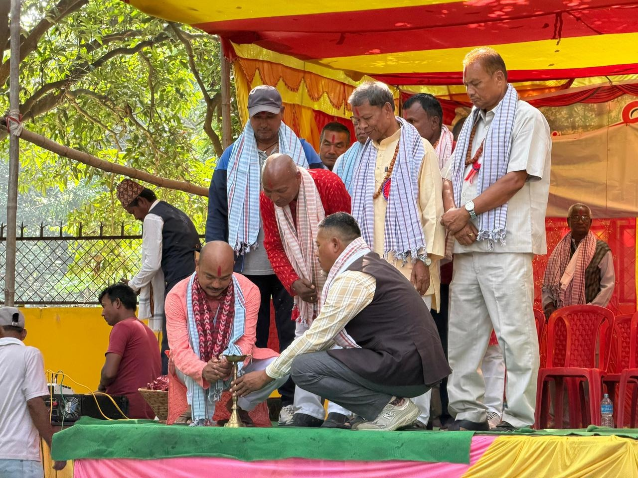 थारू संग्रहालय भवनको शिलान्यास