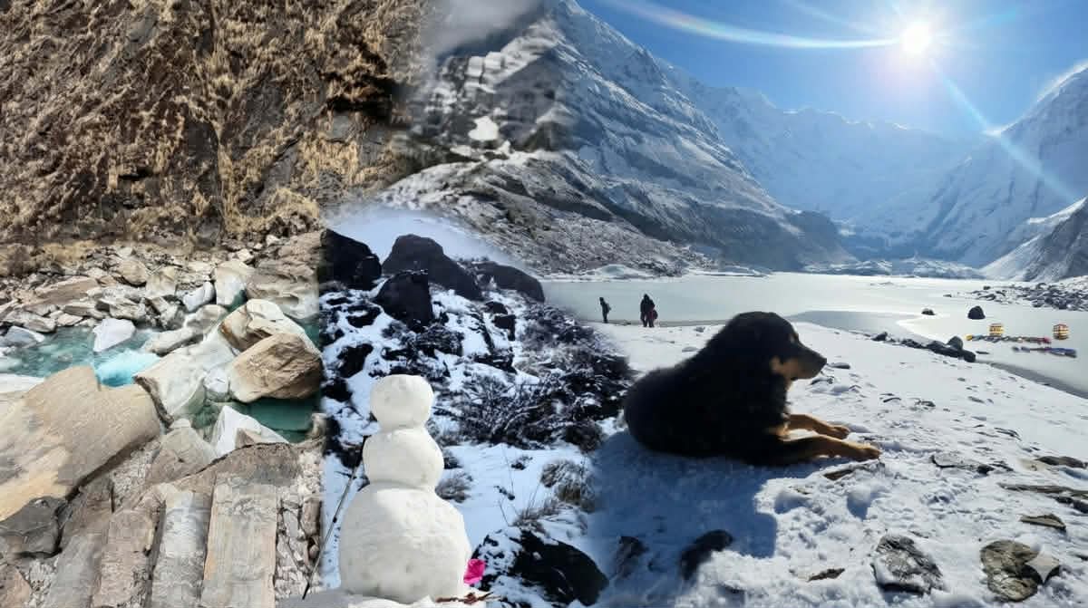 अन्नपूर्ण आधार शिविरः प्रकृति र आत्मचिनारीको संगम (फोटो फिचर)