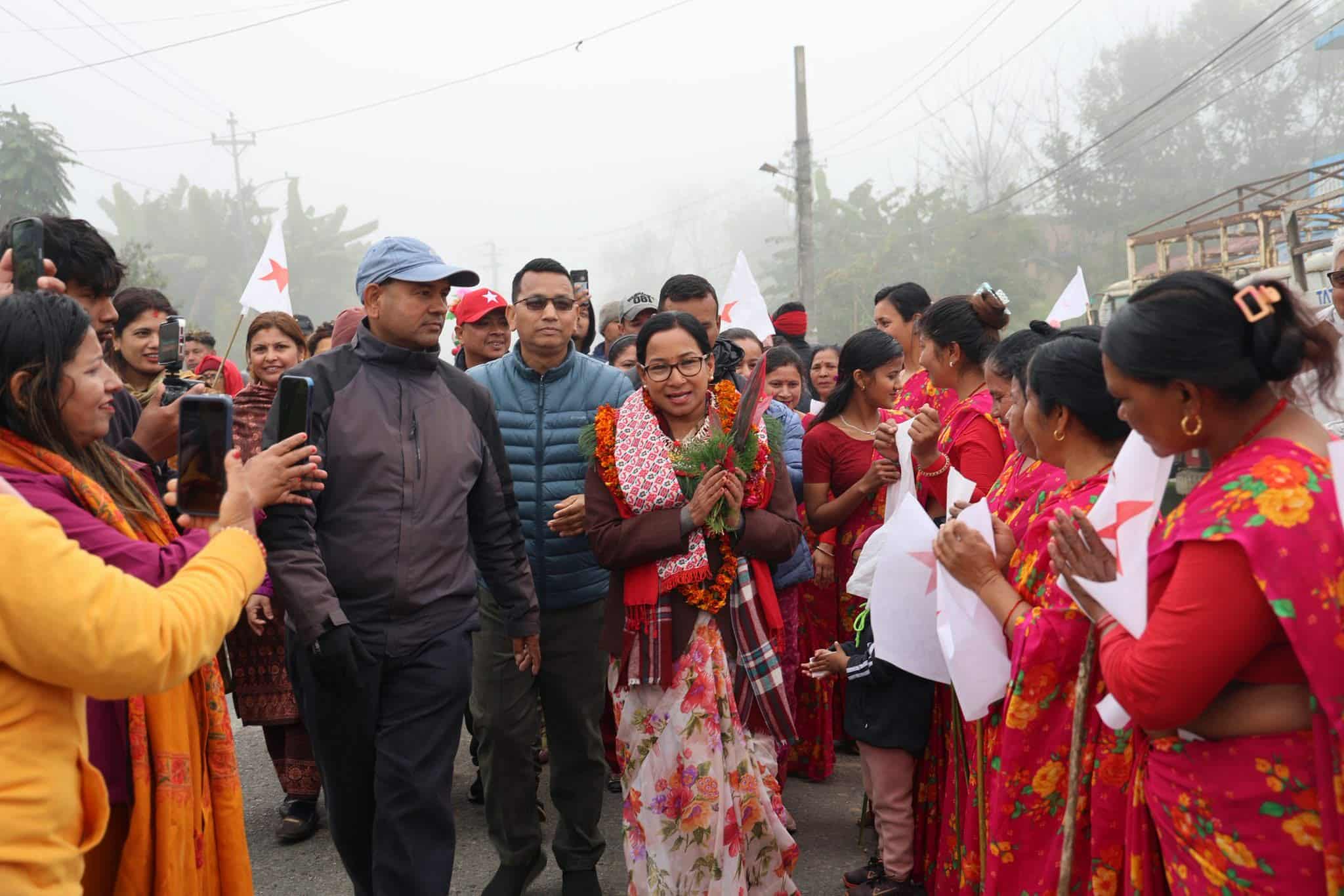 भरतपुरलाई चिनाउँदै देश बनाउने बाटोमा रेनु दाहाल