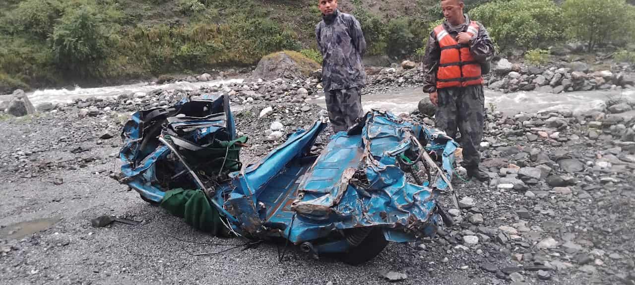 अटो दुर्घटनामा वेपत्ता यात्रुहरु मध्ये २ जनाको शव फेला