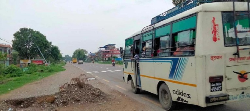 बुटवल–गोरुसिङ्गे–चन्द्रौटा सडक विस्तार हुँदै