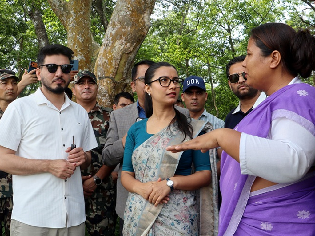 तीन मन्त्रीद्वारा माडी जाने सडक निरीक्षण