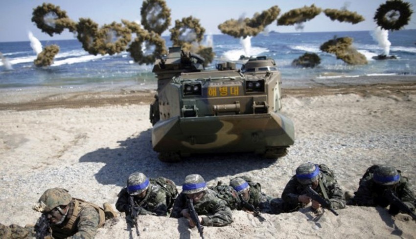 अमेरिका, दक्षिण कोरिया र जापानद्वारा सामुद्रिक सैन्य अभ्यास