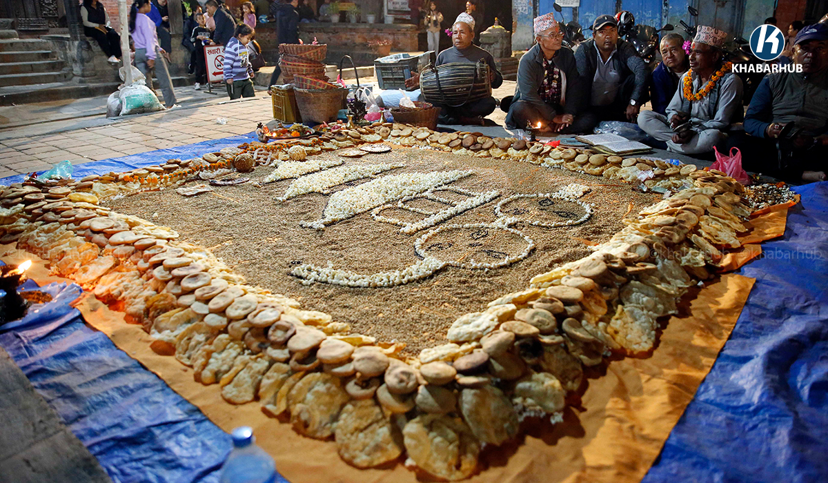 भक्तपुरका नेवार समुदायले मनाए ‘सकिमना पुन्ही’