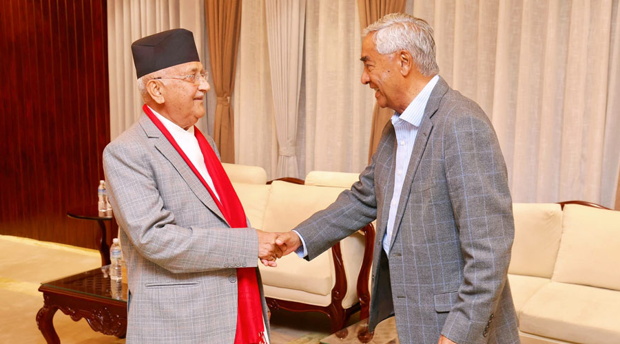 देउवालाई उकास्दै ओली, संसद पूर्नस्थापनामा सहमत बनाउँदै