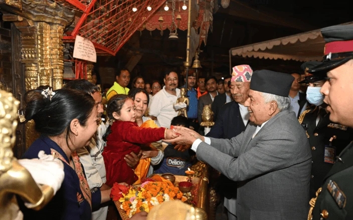 राष्ट्रपतिद्वारा सेतो मच्छेन्द्रनाथको दर्शन