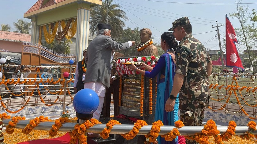 राष्ट्रपति पौडेलद्वारा शालिक अनावरण