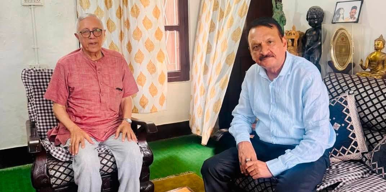 शेखर कोइराला र प्रकाशरण महतबीच भेटवार्ता